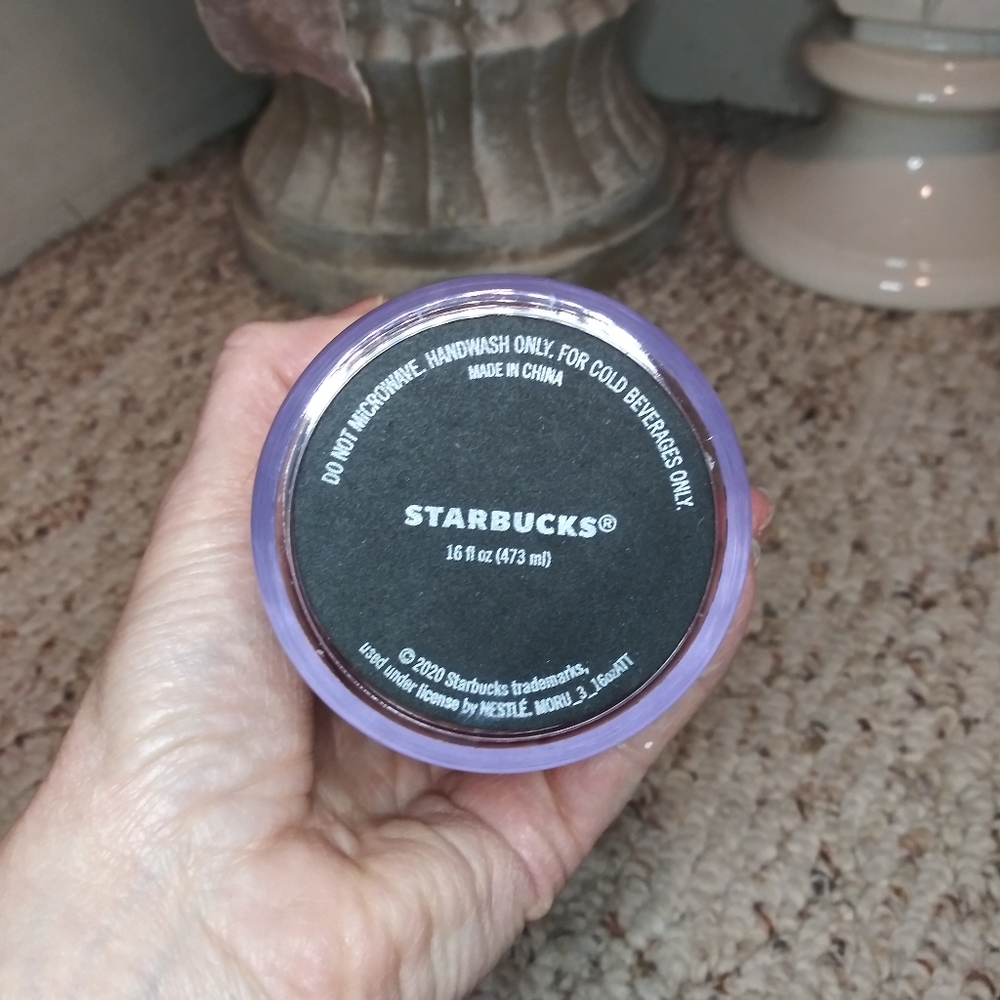 Starbucks 2020 Grande Size Red Holiday Sparkly Glitter Travel Mug - Picture 6 of 7